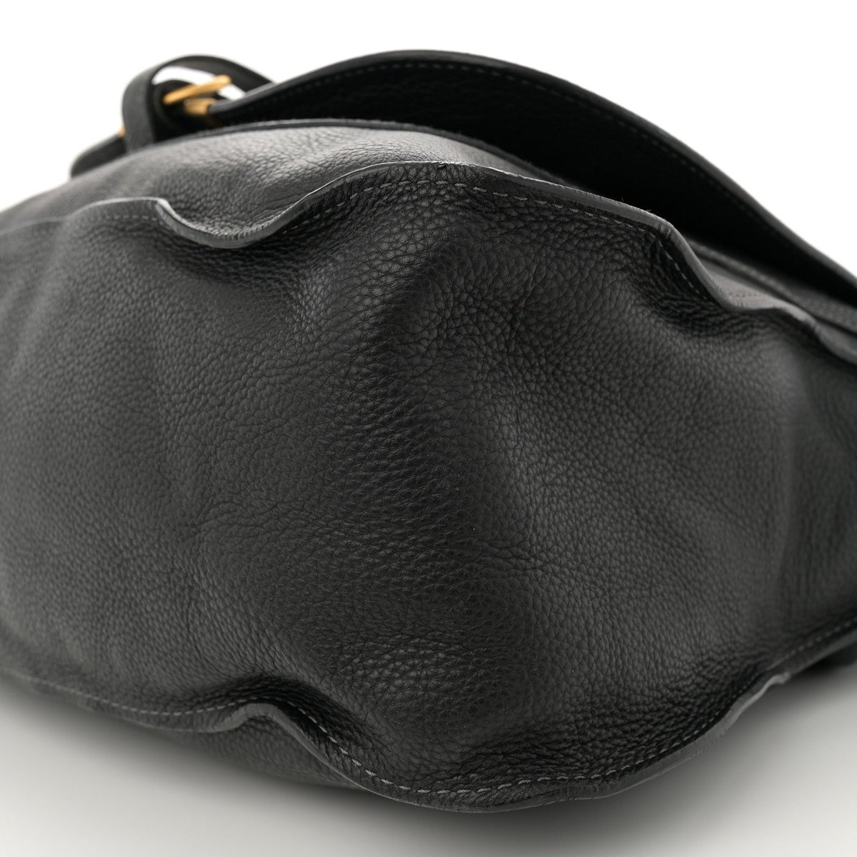 Calfskin Medium Marcie Satchel Black
