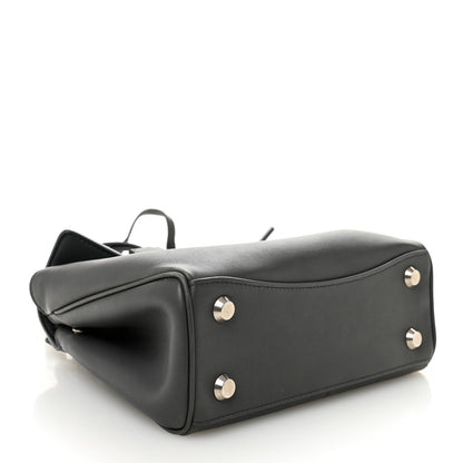 Natural Smooth Calfskin Mini Rodeo Top Handle Handbag Grey