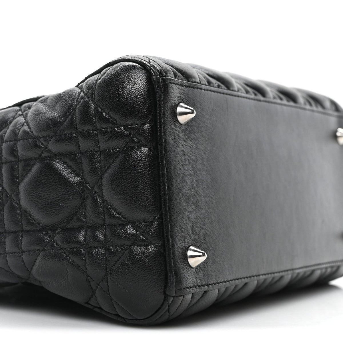 Lambskin Cannage Medium Lady Dior Black