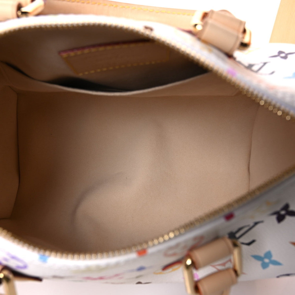 LV X TM Monogram Multicolor Speedy Bandouliere 25 White