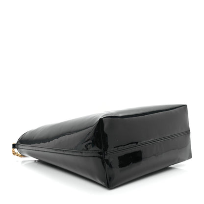Patent Calfskin Rendez-Vous Hobo Black
