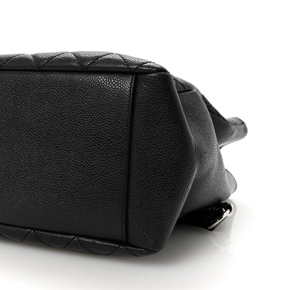 Caviar Quilted Grand Shopping Tote GST Black