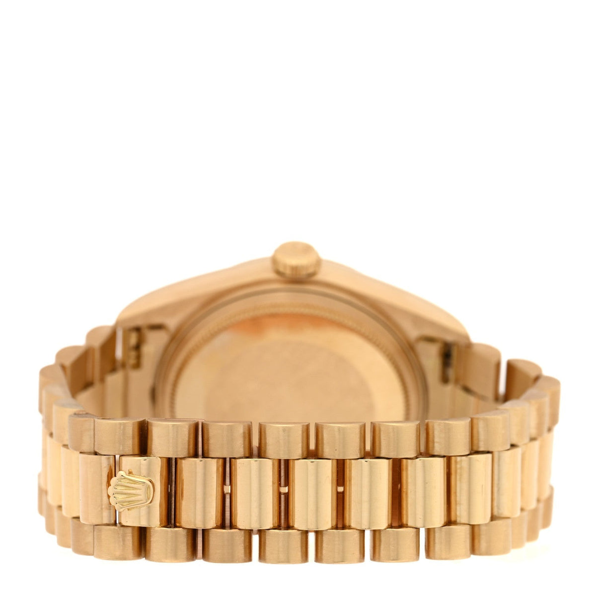 18K Yellow Gold 36mm Oyster Perpetual Day-Date President Watch Silver 18038