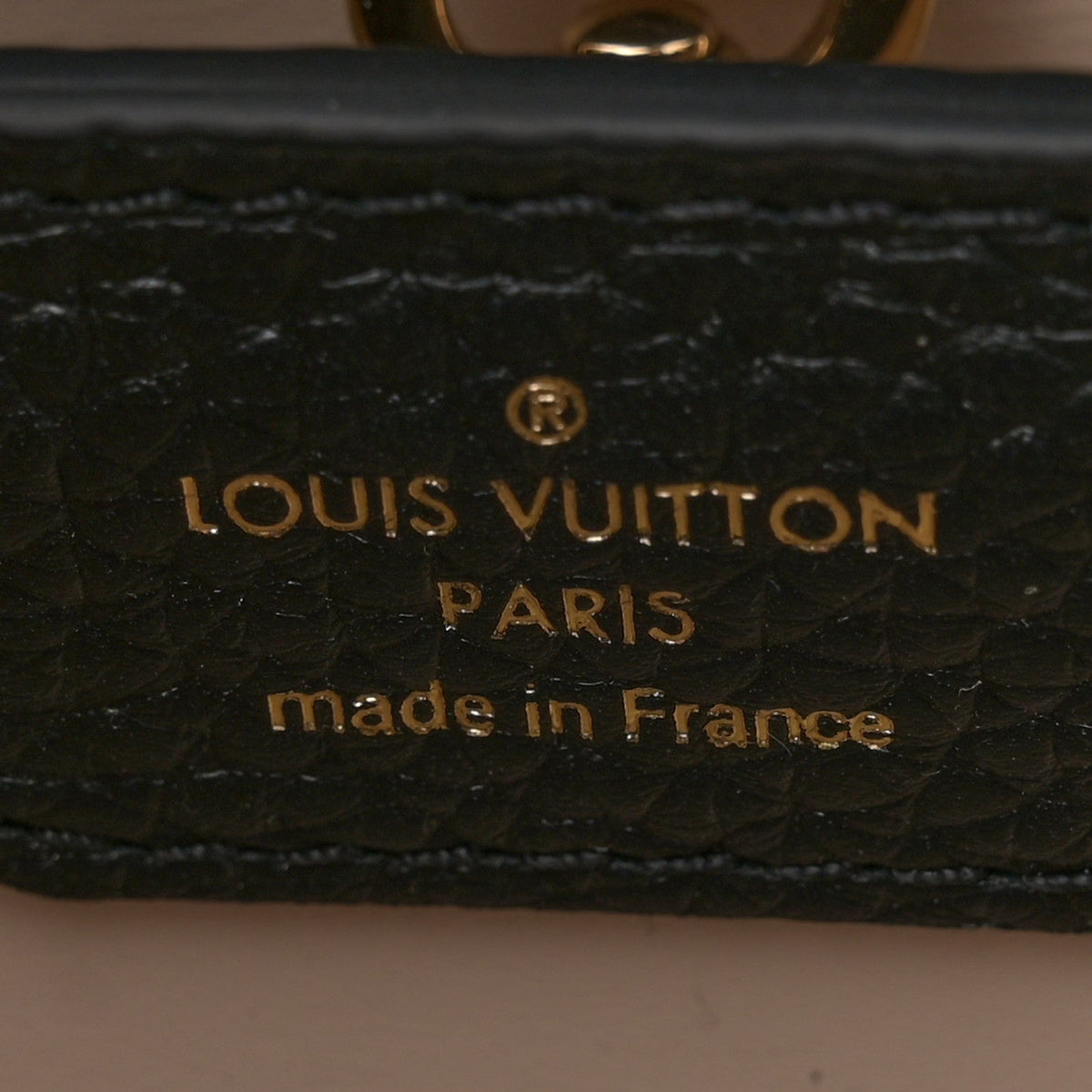 Taurillon Enamel Flower Padlock Chain Capucines BB Black