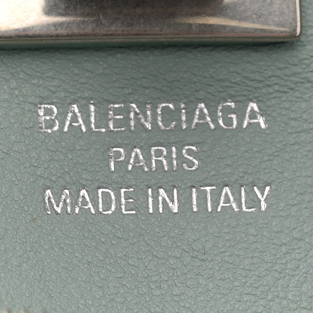Smooth Calfskin Mini Bel Air Carry All Bag Mineral Green