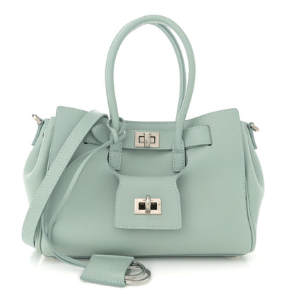 Smooth Calfskin Mini Bel Air Carry All Bag Mineral Green