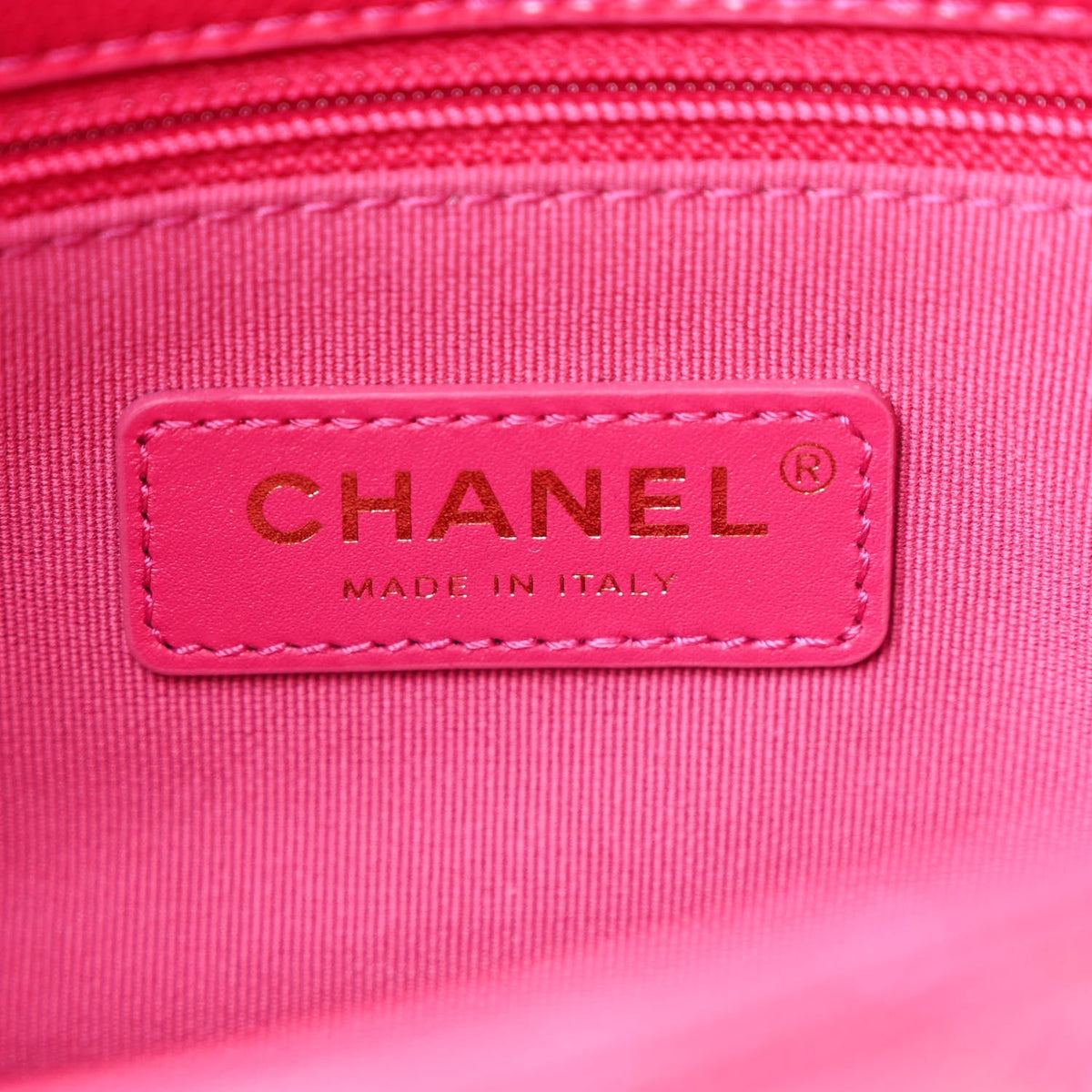 Caviar Quilted Small Twist Your Buttons Flap Fuchsia