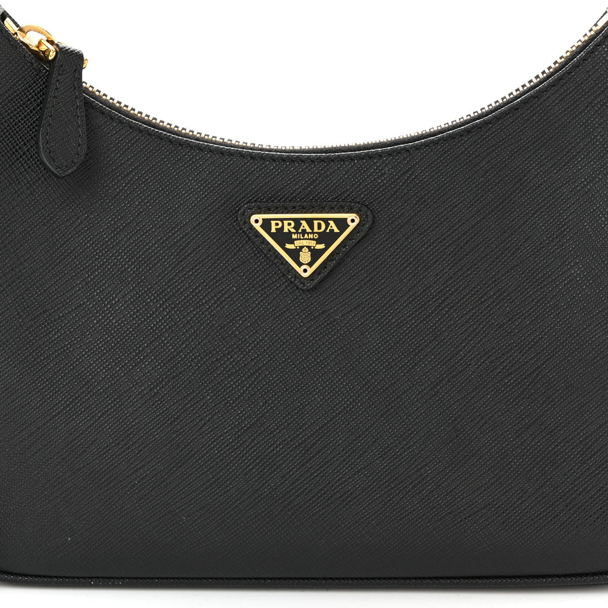 Saffiano Lux Re-Edition 2005 Shoulder Bag Black