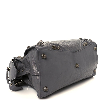 Agneau Arena Neo Cagole City Handbag Dark Grey
