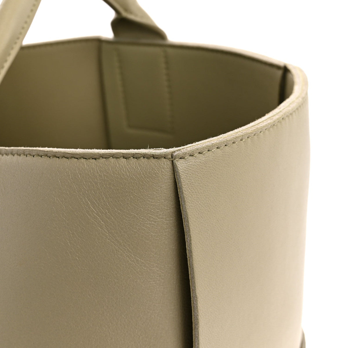 Nappa Maxi Intrecciato Medium Arco Tote Travertine