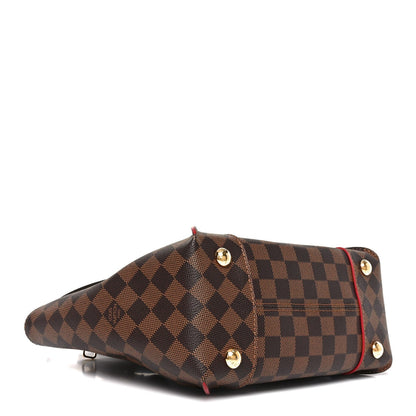 Damier Ebene Caissa Tote PM Cherry
