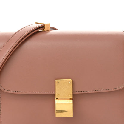Box Calfskin Teen Classic Box Flap Bag Antique Rose
