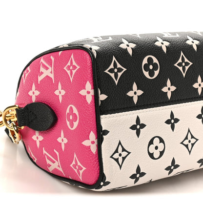 Empreinte Monogram Spring in the City Speedy Bandouliere 20 Black White Pink