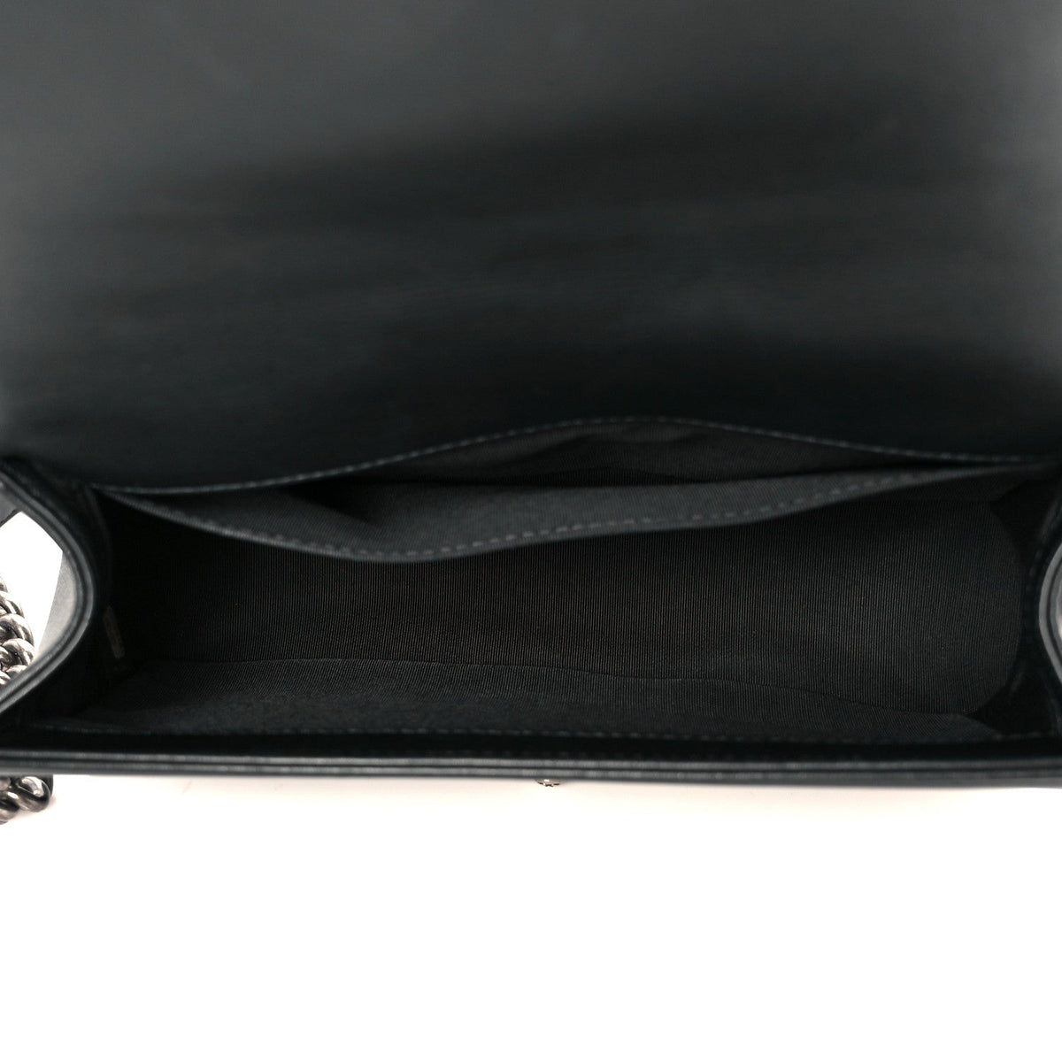 Calfskin Quilted Medium Boy Flap Black