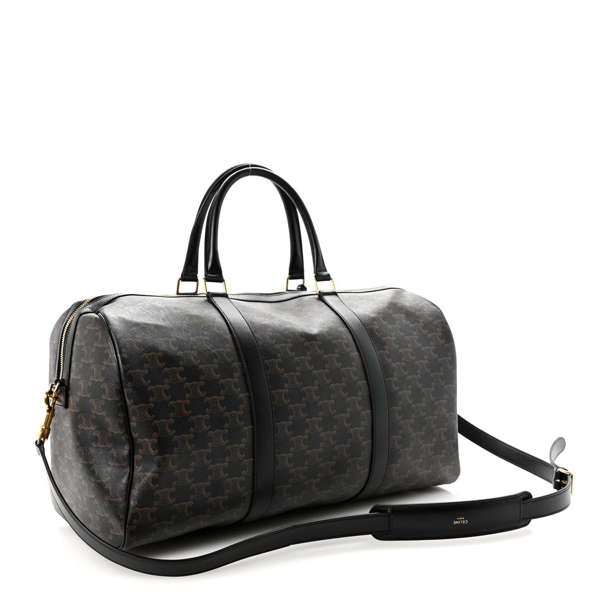 Triomphe Canvas Medium Voyage Duffle Black