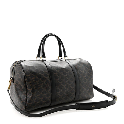 Triomphe Canvas Medium Voyage Duffle Black