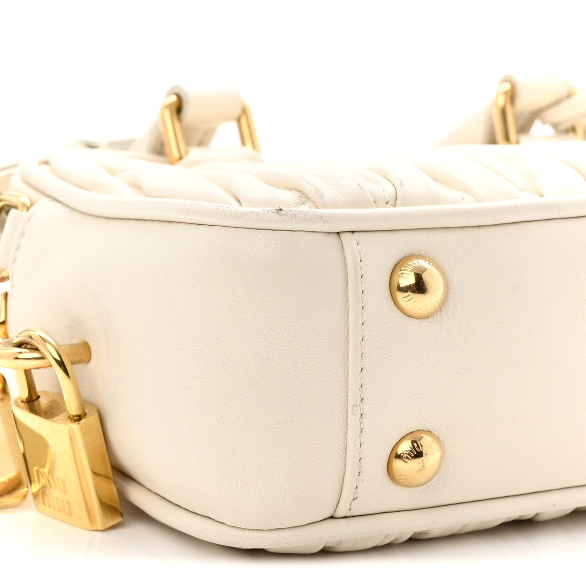 Nappa Matelasse Small Arcadie White