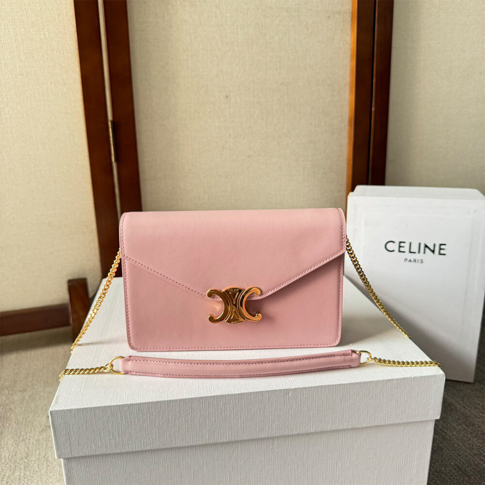 WALLET ON CHAIN MARGO in Shiny calfskin