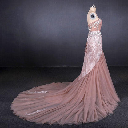 Gorgeous Sweetheart Mermaid Tulle Prom Dress, Long Evening Dresses N2343  M1858