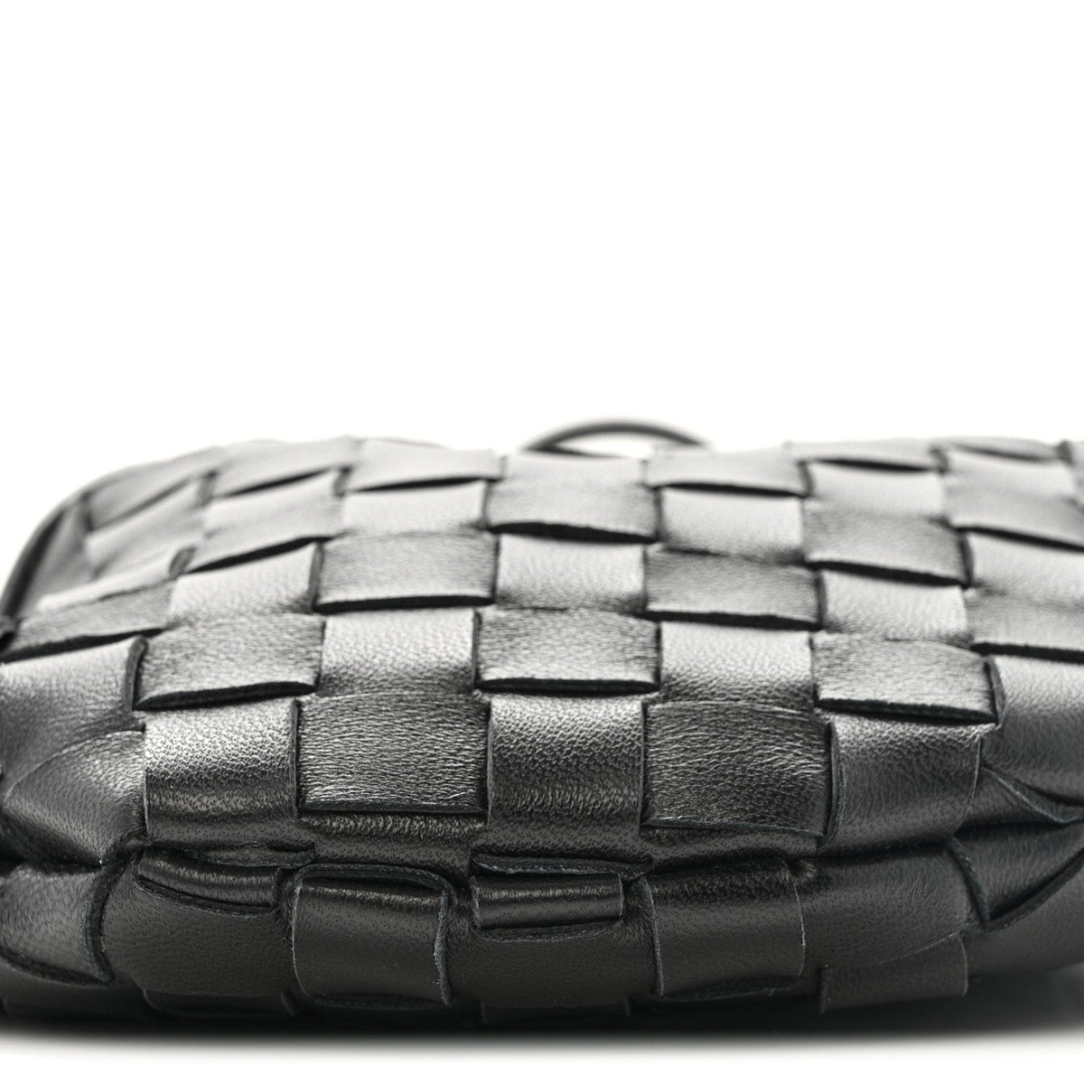 Nappa Intrecciato Mini Sardine Bag Black