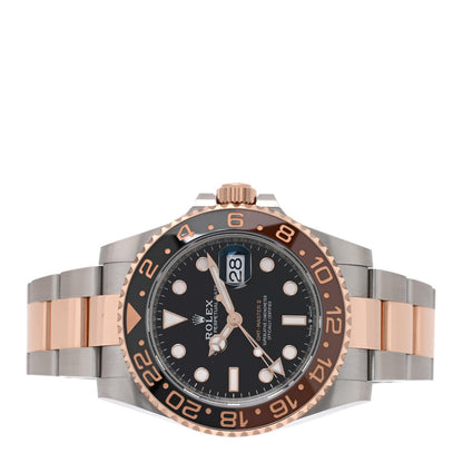 Stainless Steel 18K Everose Gold 40mm GMT-Master II Root Beer Watch 126711CHNR