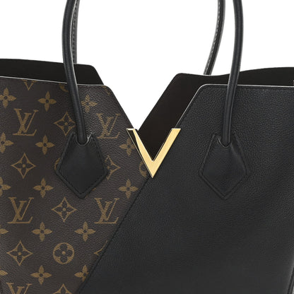 Calfskin Monogram Kimono Tote Black