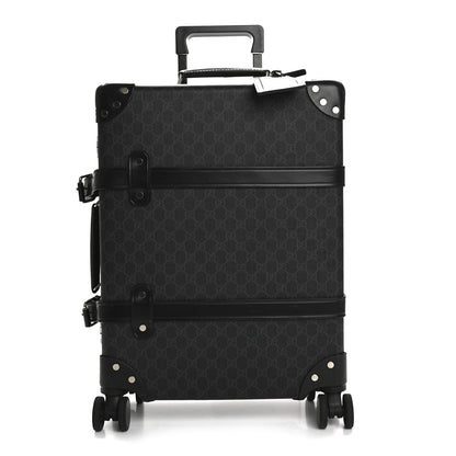 GG Supreme Monogram Globe-Trotter Carry-On Black