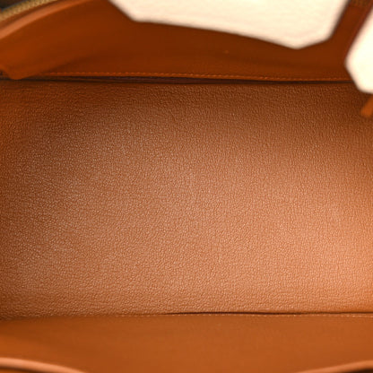 Togo Horseshoe Birkin 25 Craie Gold