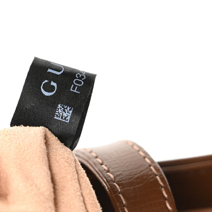 GG Supreme Monogram Azalea Calfskin Web Mini Jackie 1961 Hobo Beige Ebony Brown Sugar