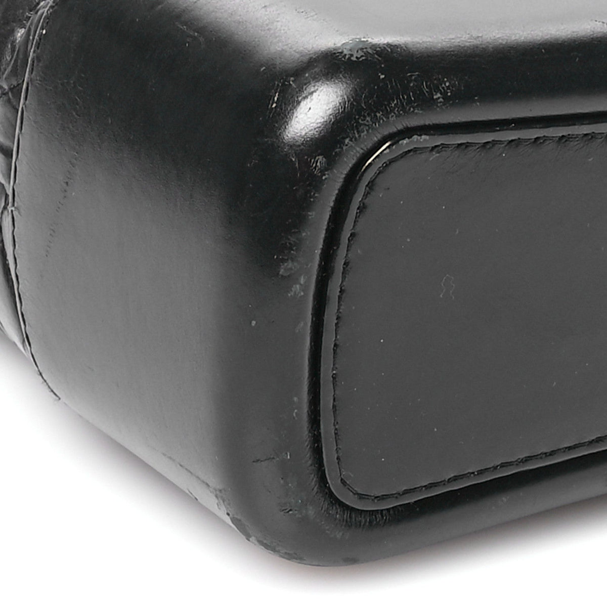 Aged Calfskin Quilted Large Gabrielle Hobo  Black