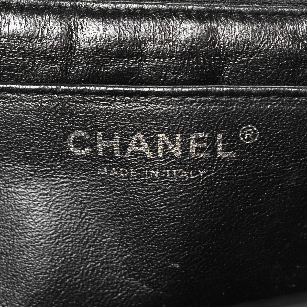 Patent Quilted Maxi Single Flap Black