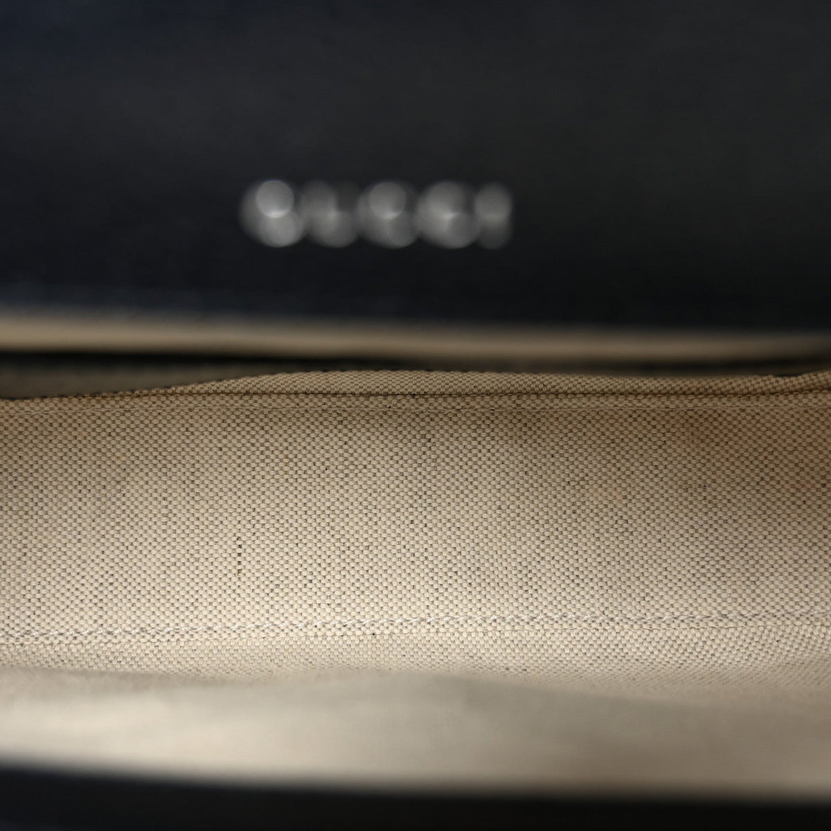 GG Supreme Monogram Textured Dollar Calfskin Web Mini Horsebit 1955 Shoulder Bag Beige Blue