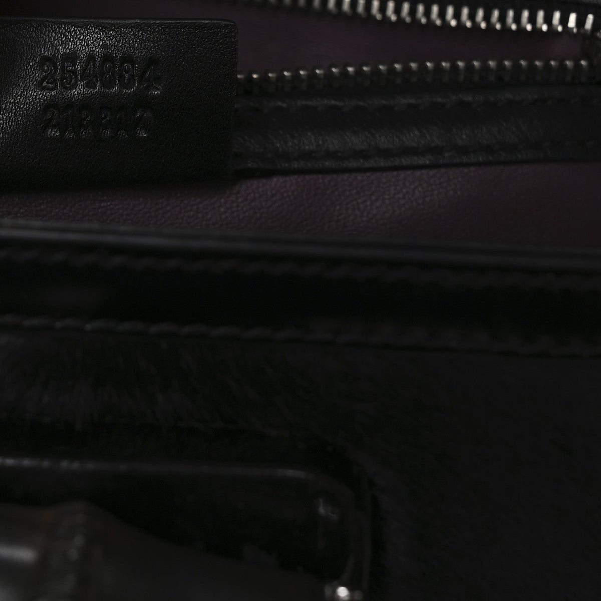 Pony Hair New Bamboo Medium Top Handle Bag Black
