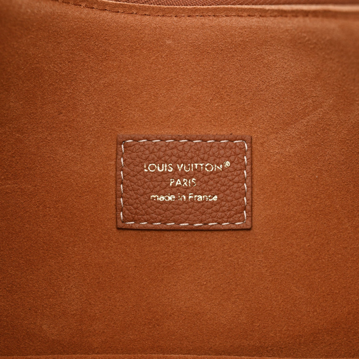 Calfskin Low Key Cookie MM Cognac