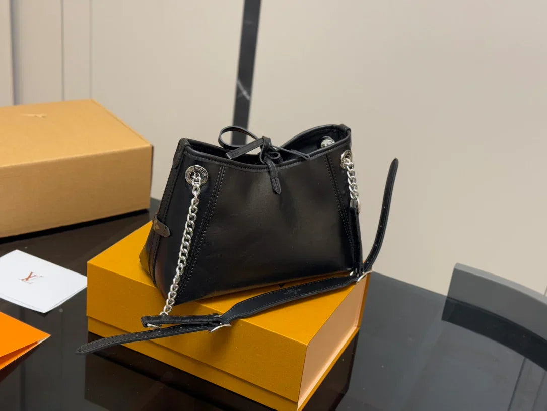 Louis Vuitton LV Carryall Chain Black Tote Bag