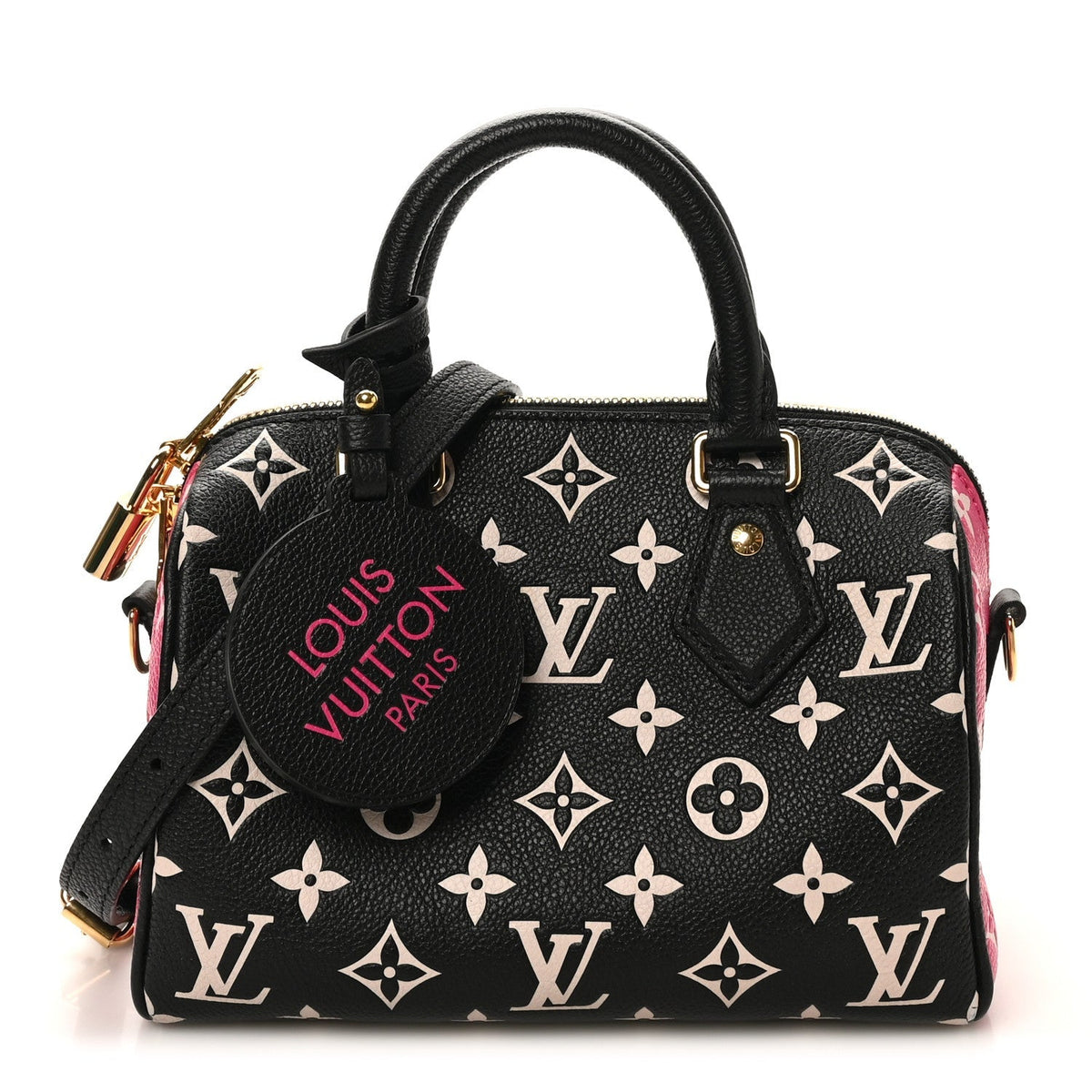 Empreinte Monogram Spring in the City Speedy Bandouliere 20 Black White Pink