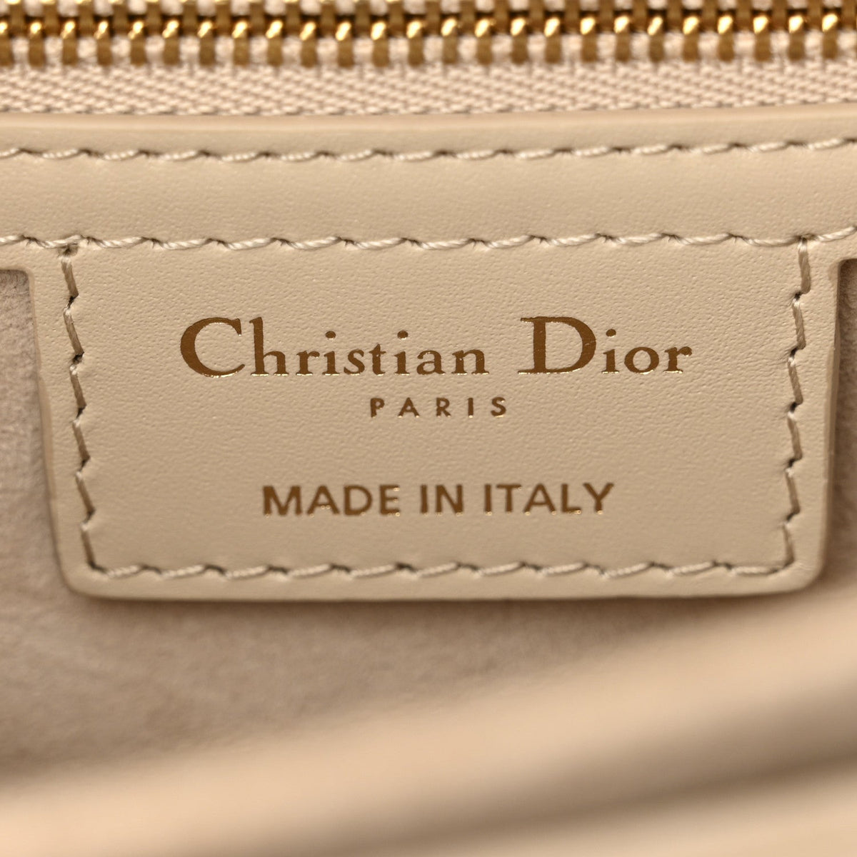 Calfskin CD Signature Flap Crossbody Caramel Beige