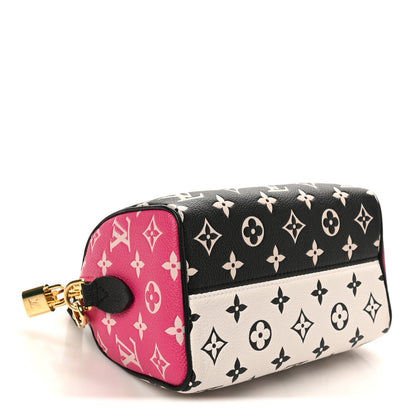 Empreinte Monogram Spring in the City Speedy Bandouliere 20 Black White Pink