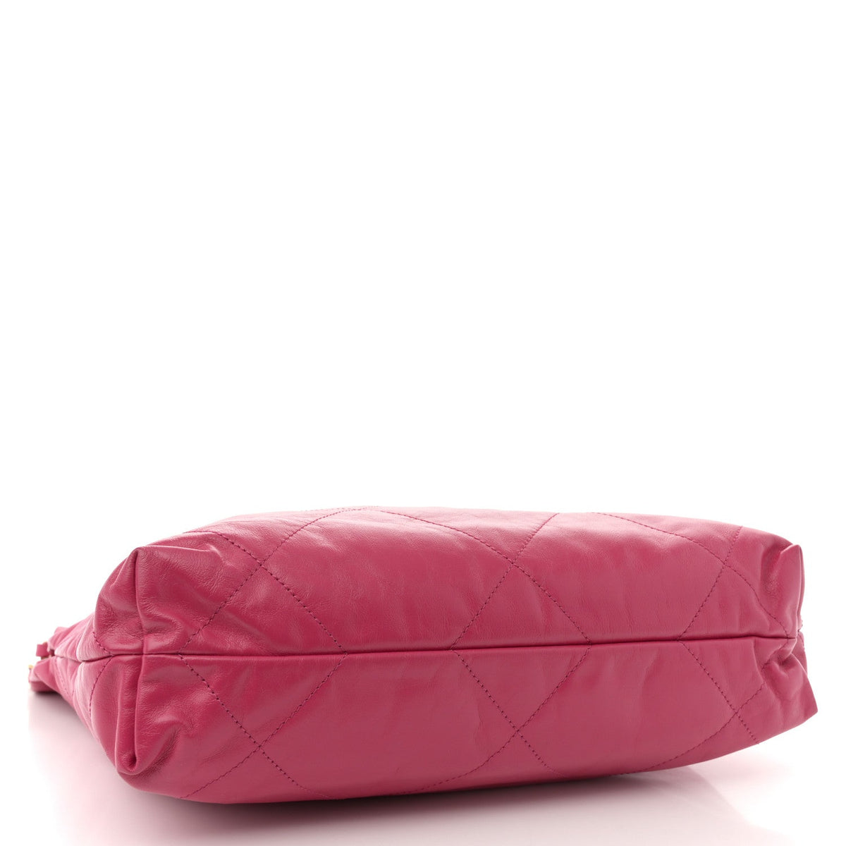 Shiny Calfskin Quilted Small Chanel 22 Fuchsia