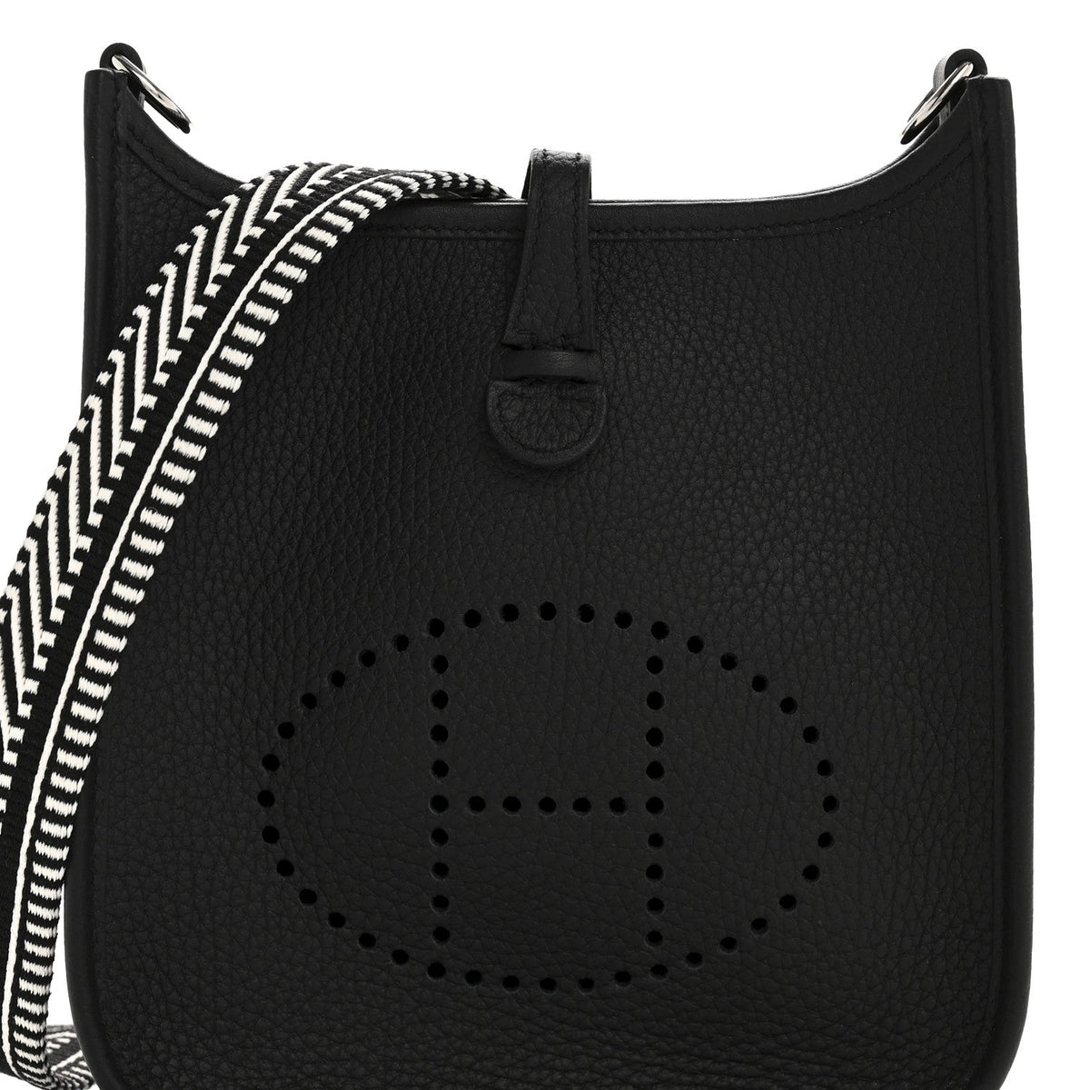 Taurillon Clemence Amazone Sangle Cavale Evelyne TPM Black White