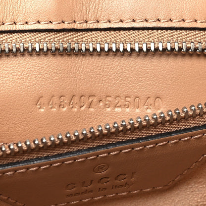 Calfskin Matelasse Aria Small GG Marmont Shoulder Bag Camelia