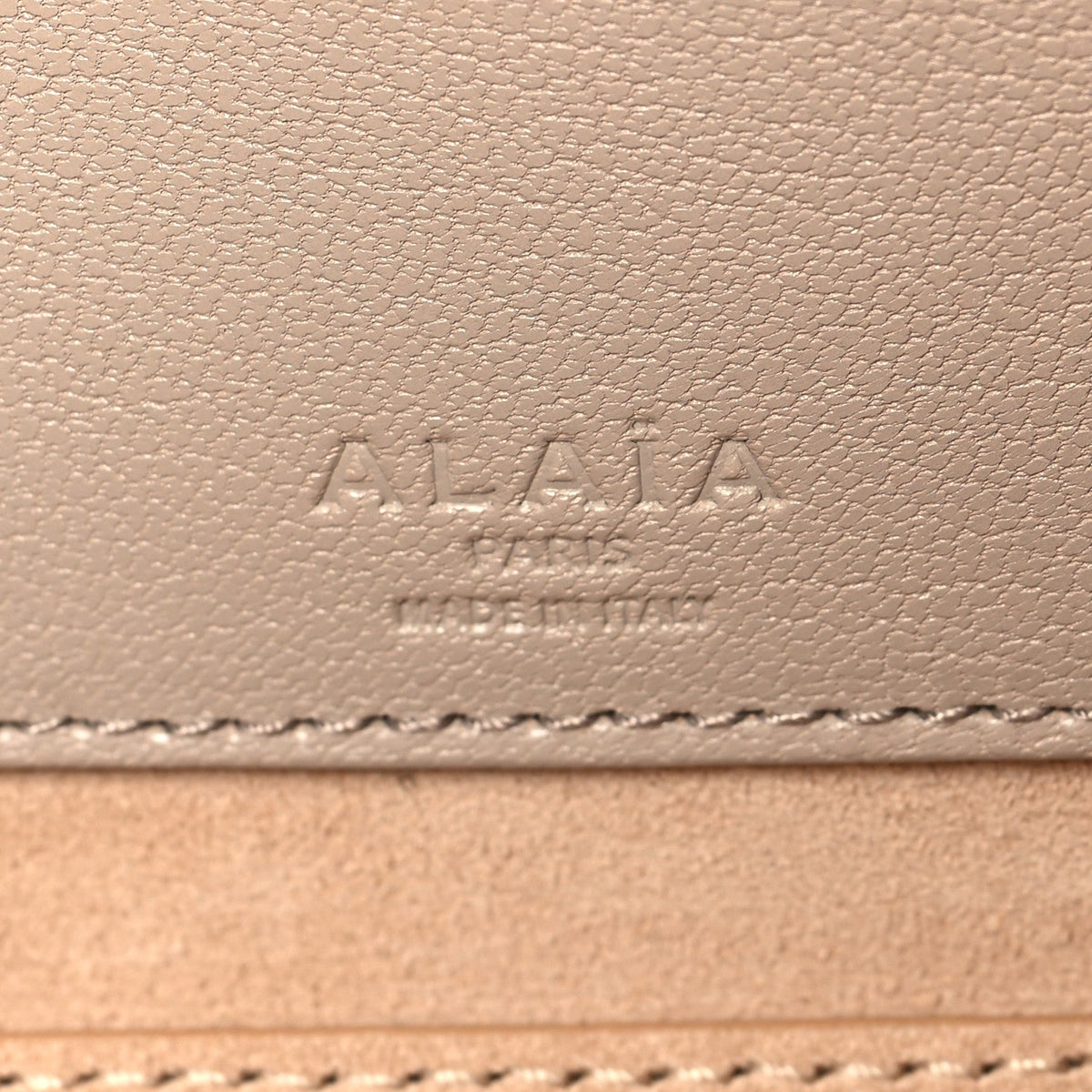 Shiny Goatskin Medium Le Teckel Bag Grege