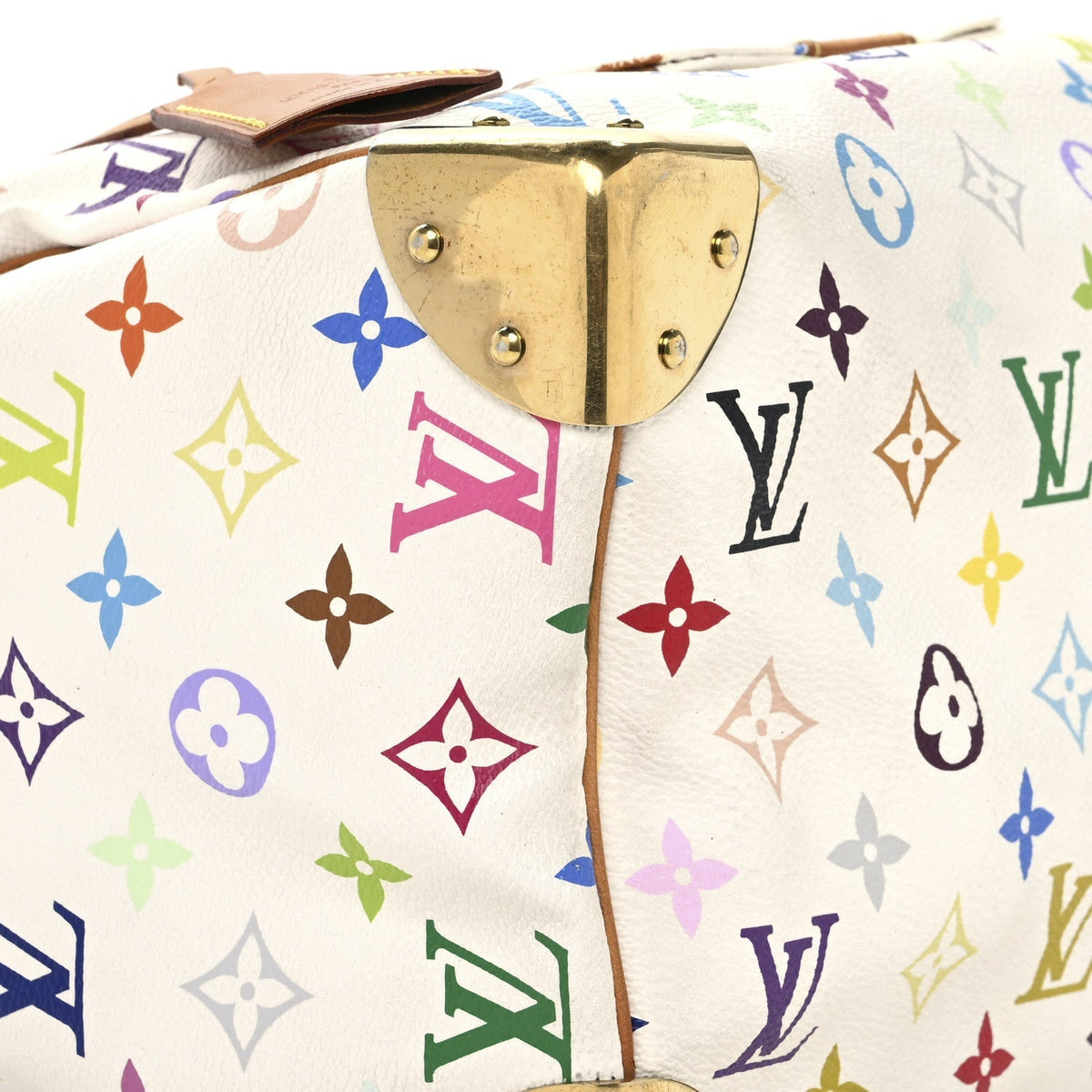 Monogram Multicolor Speedy 30 White