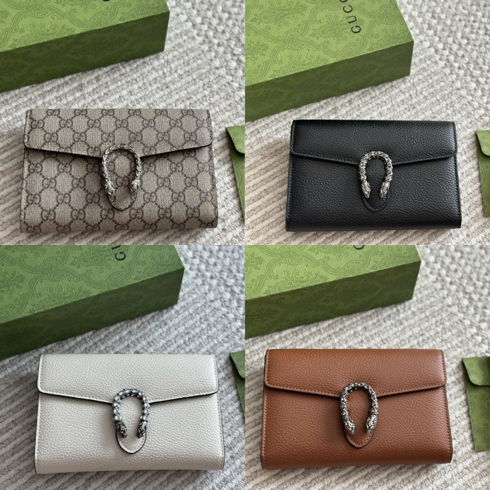 GUCCI DIONYSUS MINI CHAIN WALLET WHITE 20CM 401231 CAOGM 9174