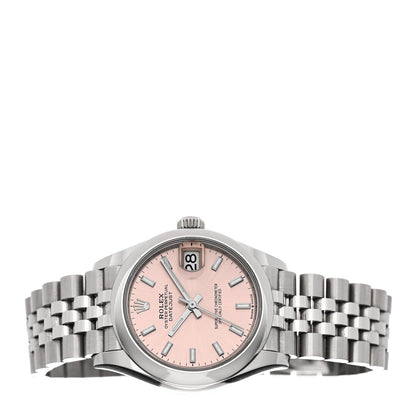 Stainless Steel 31mm Oyster Perpetual Datejust Watch Pink 278240