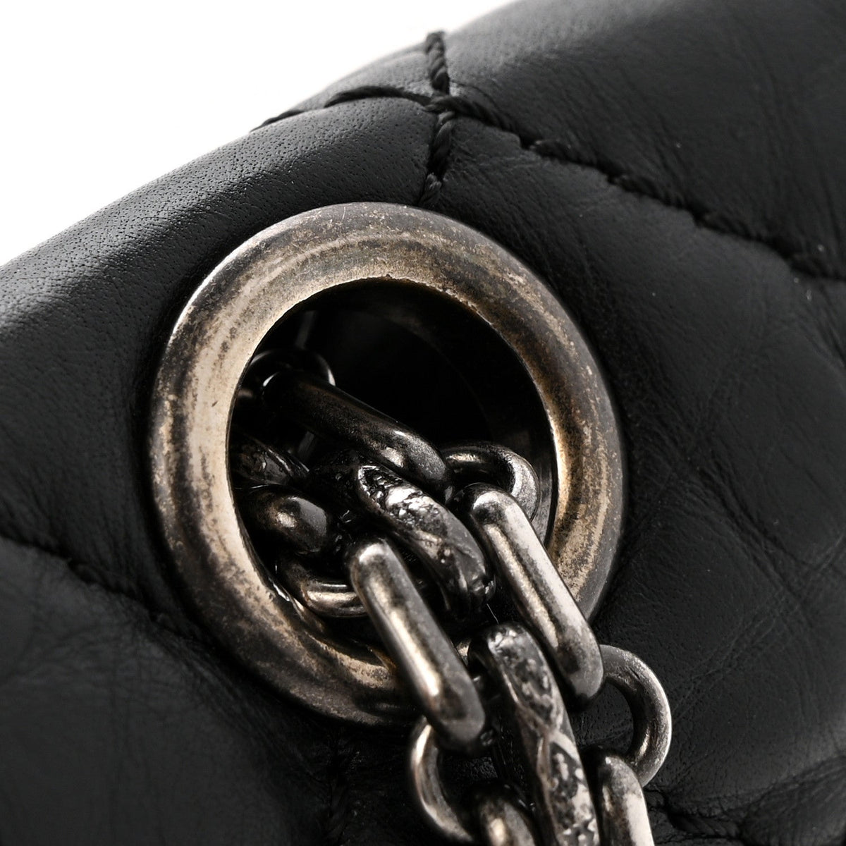 Aged Calfskin Lucky Charms 2.55 Reissue 225 Flap Black