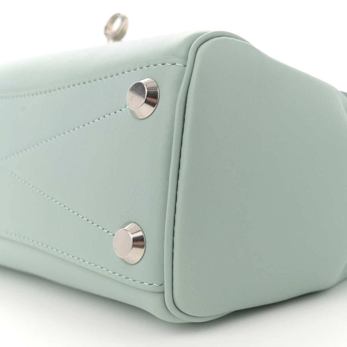 Smooth Calfskin Mini Bel Air Carry All Bag Mineral Green