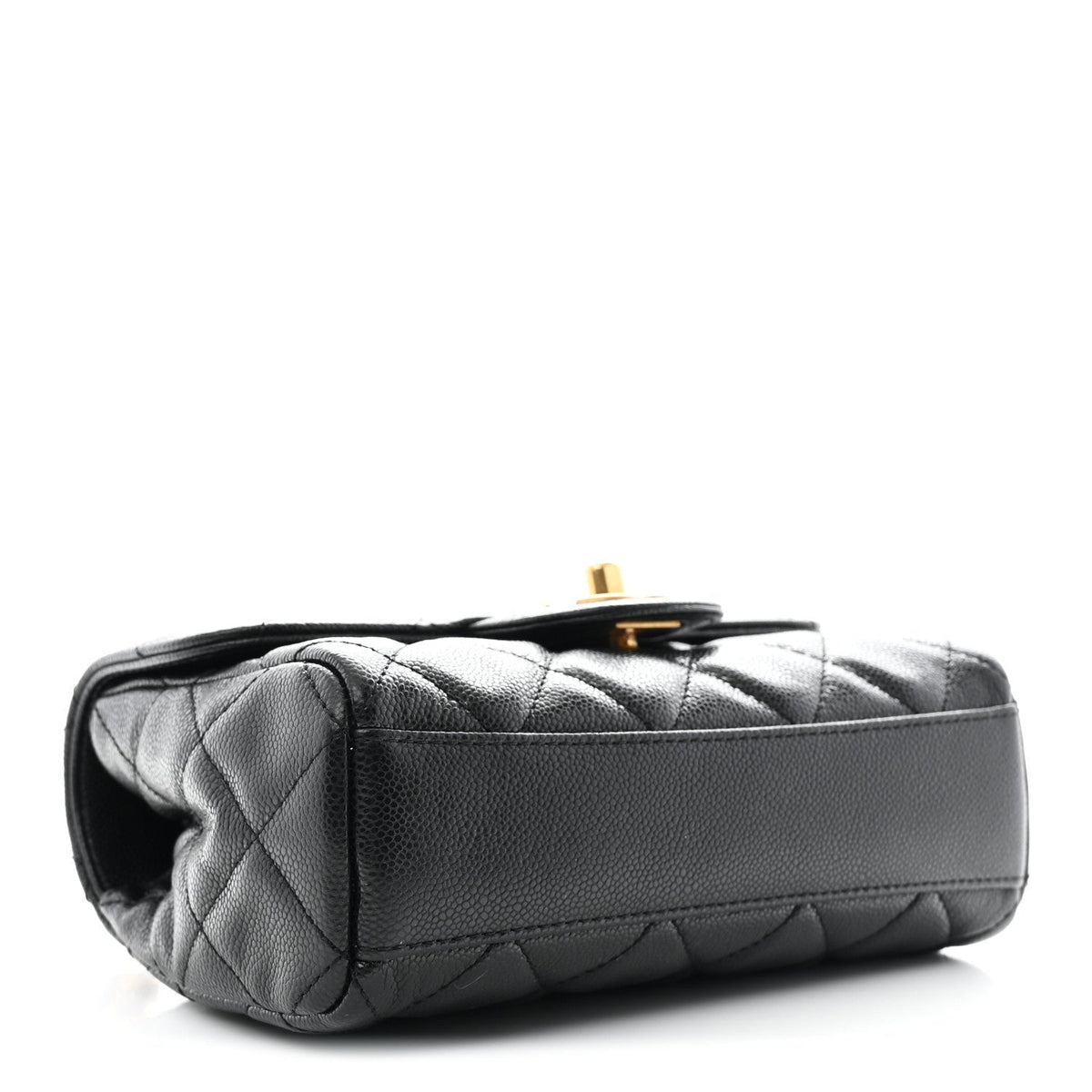 Caviar Quilted Mini Flap Black