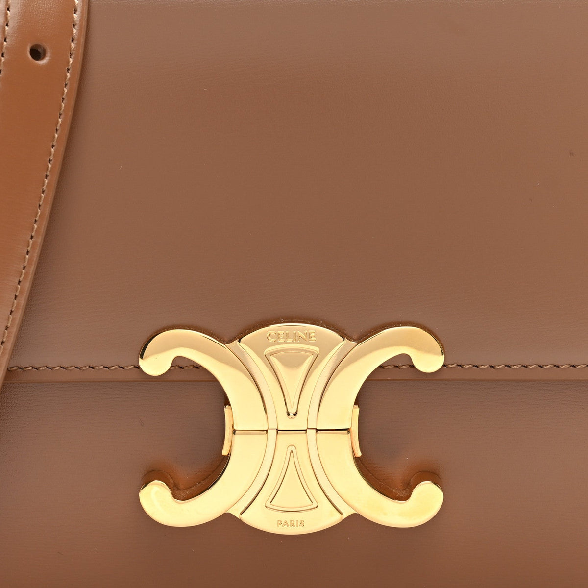 Shiny Calfskin Teen Triomphe Bronze