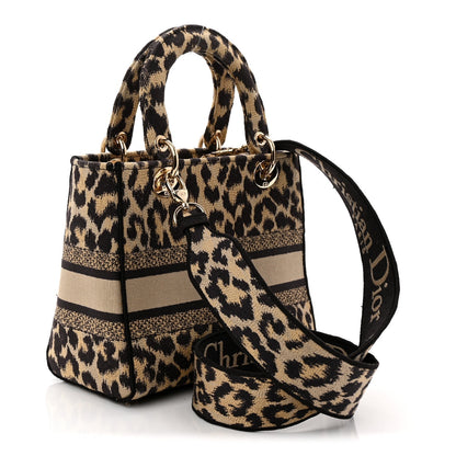 Canvas Medium Mizza Embroidered Lady D-Lite Beige Multicolor
